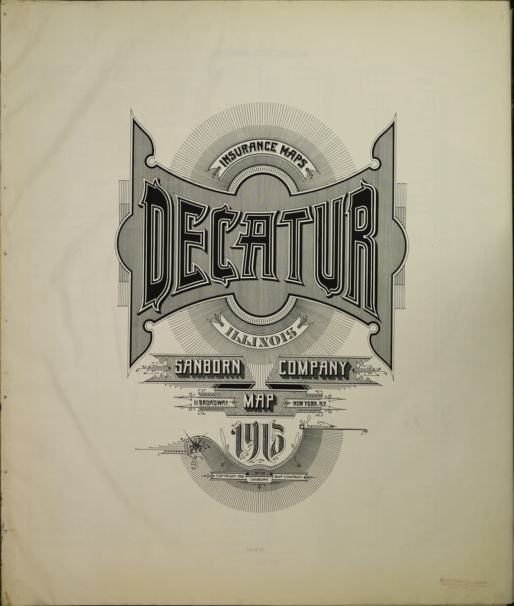Decatur, Illinois - 1915 Sanborn Map