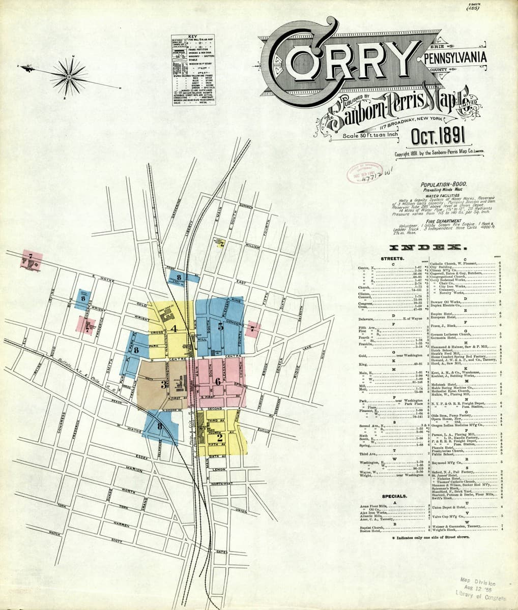 Erie, Pennsylvania - 1891 Sanborn Map