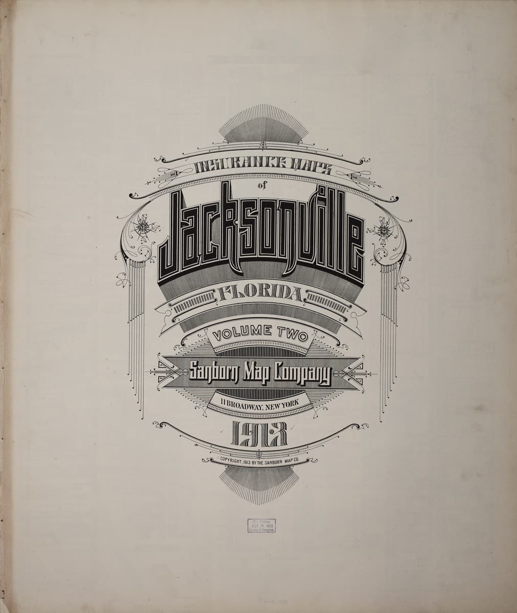 Jacksonville, Florida - 1913 Sanborn Map