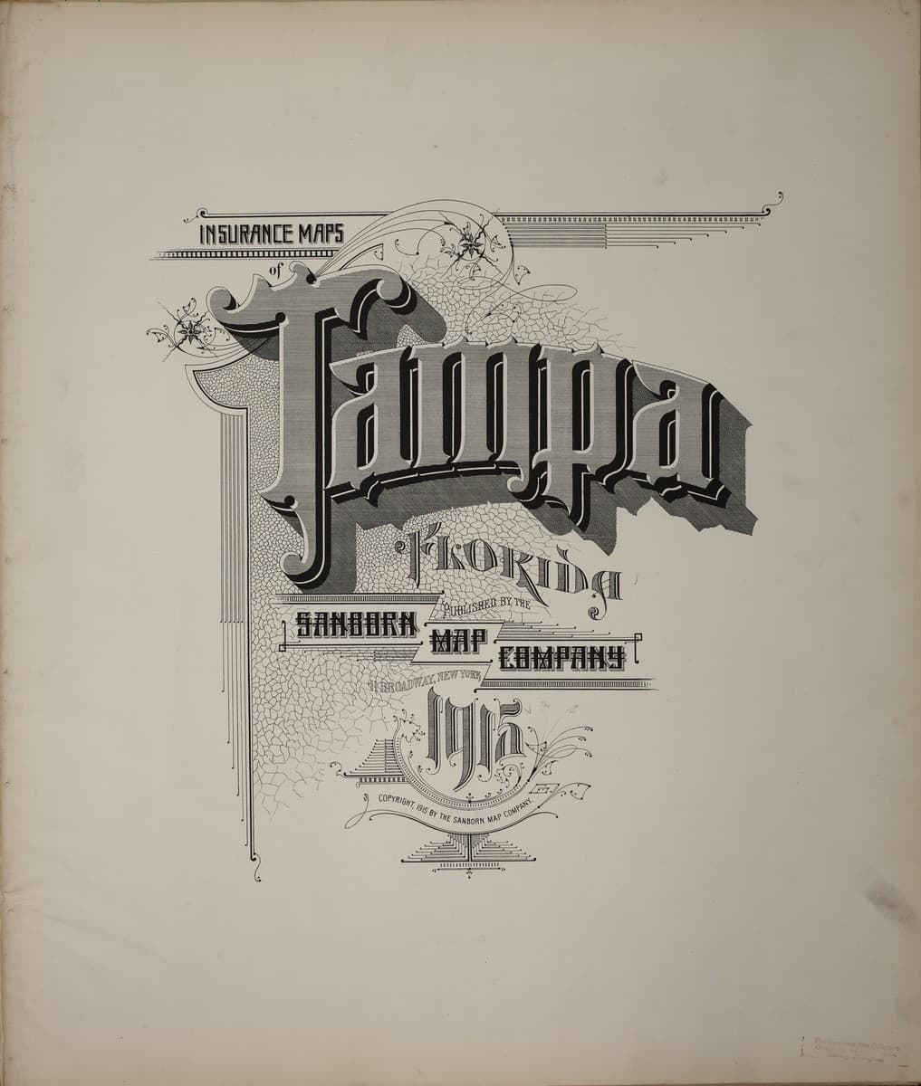 Tampa, Florida - 1915 Sanborn Map
