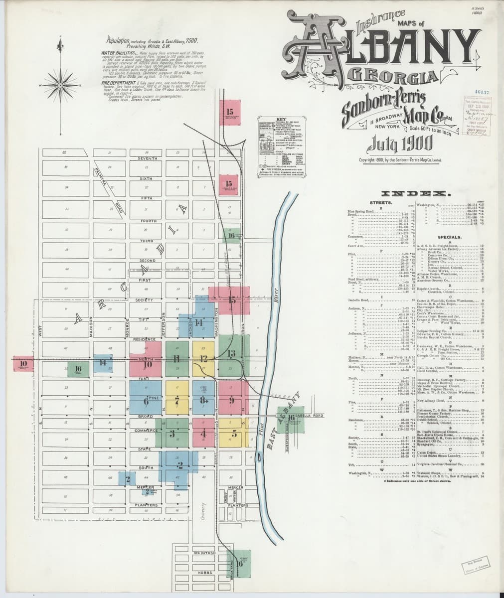 Albany, Georgia - 1900 Sanborn Map