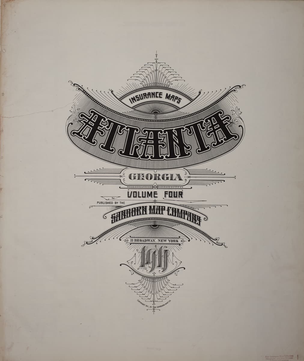 Atlanta, Georgia - 1911 Sanborn Map
