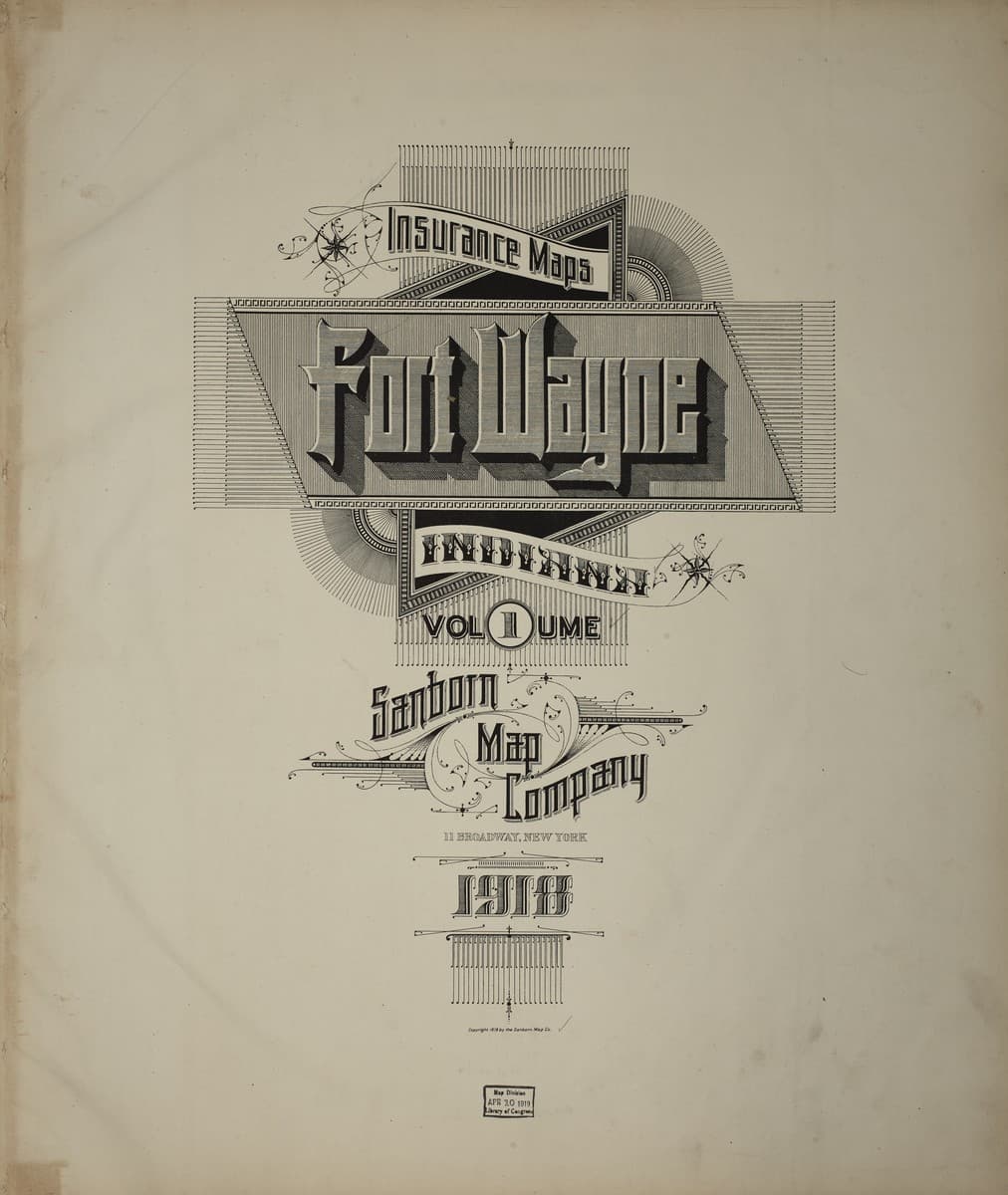 Fort Wayne, Indiana - 1918 Sanborn Map