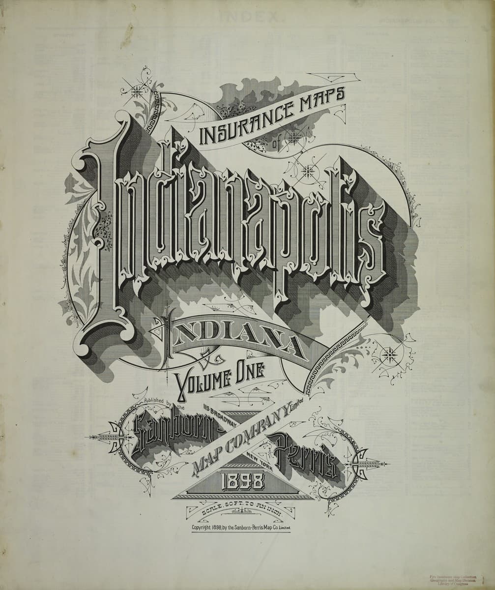 Indianapolis, Indiana - 1898 Sanborn Map
