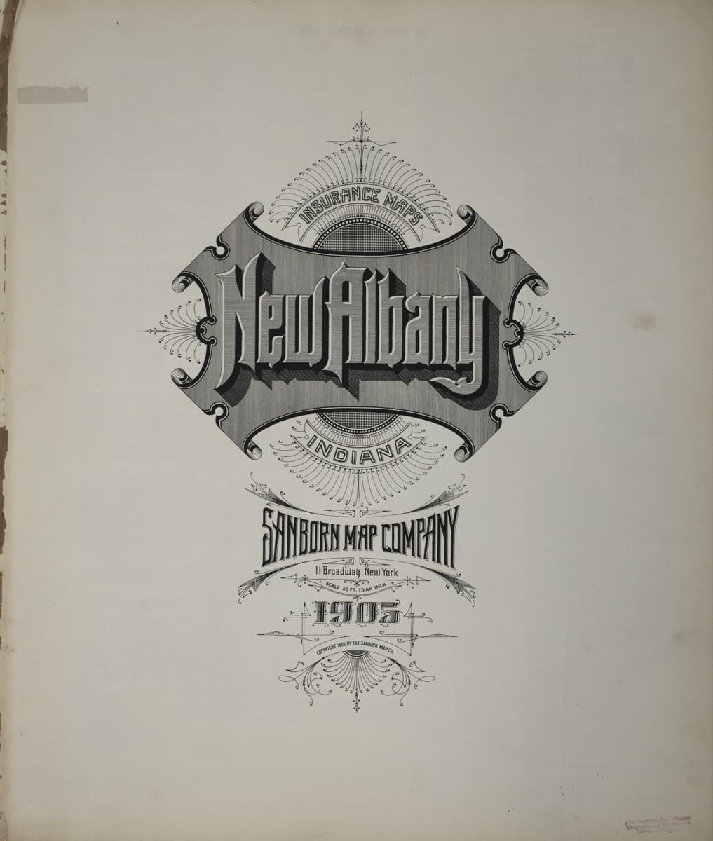 Sanborn Fire Insurance Map: New Albany, Indiana (1905)