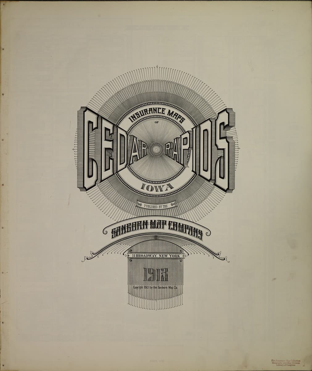 Cedar Rapids, Iowa - 1913 Sanborn Map
