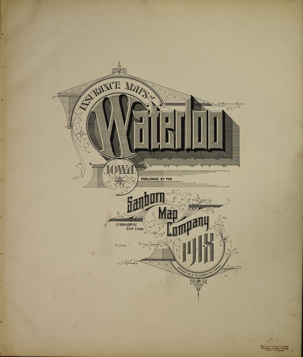 Waterloo, Iowa - 1918 Sanborn Map