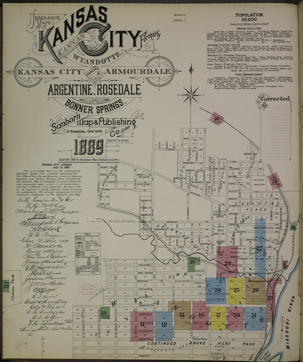 Kansas City, Kansas - 1889 Sanborn Map