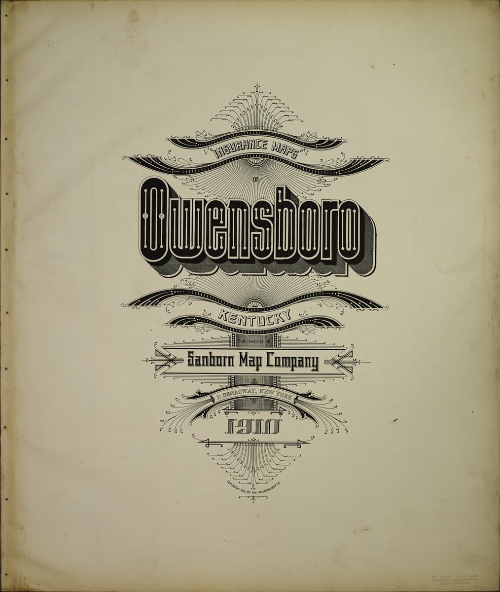 Owensboro, Kentucky - 1910 Sanborn Map