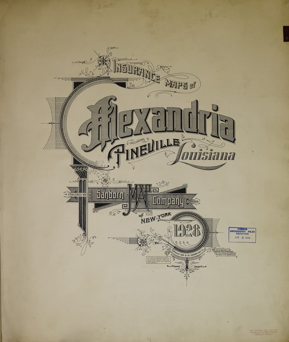 Alexandria, Louisiana - 1928 Sanborn Map