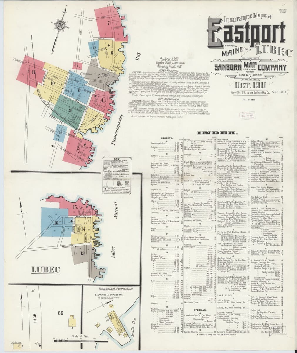 Eastport, Maine - 1911 Sanborn Map