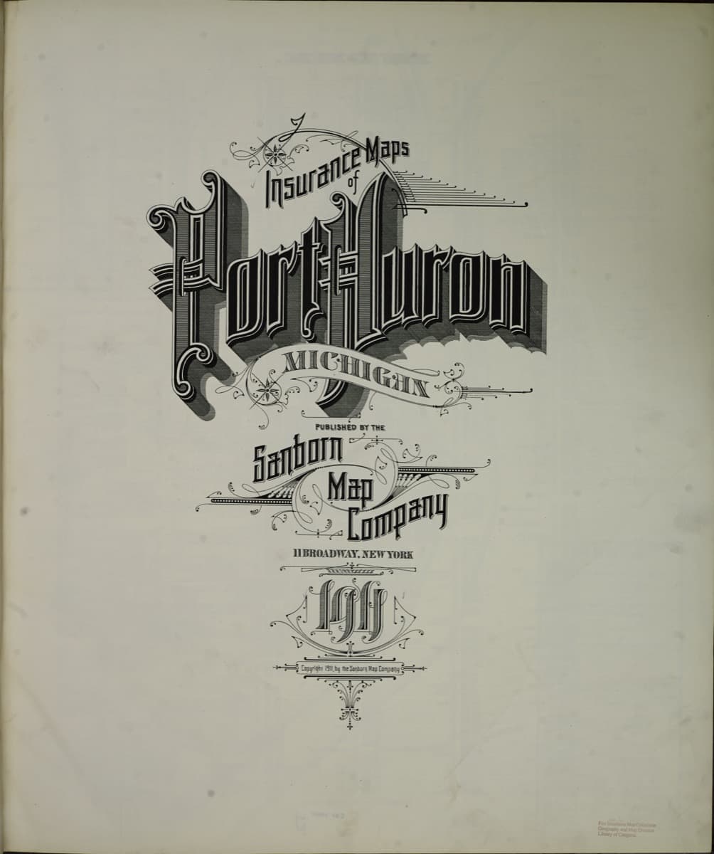 Port Huron, Michigan - 1911 Sanborn Map