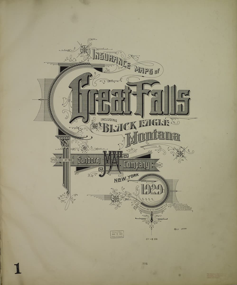 Great Falls, Montana - 1929 Sanborn Map