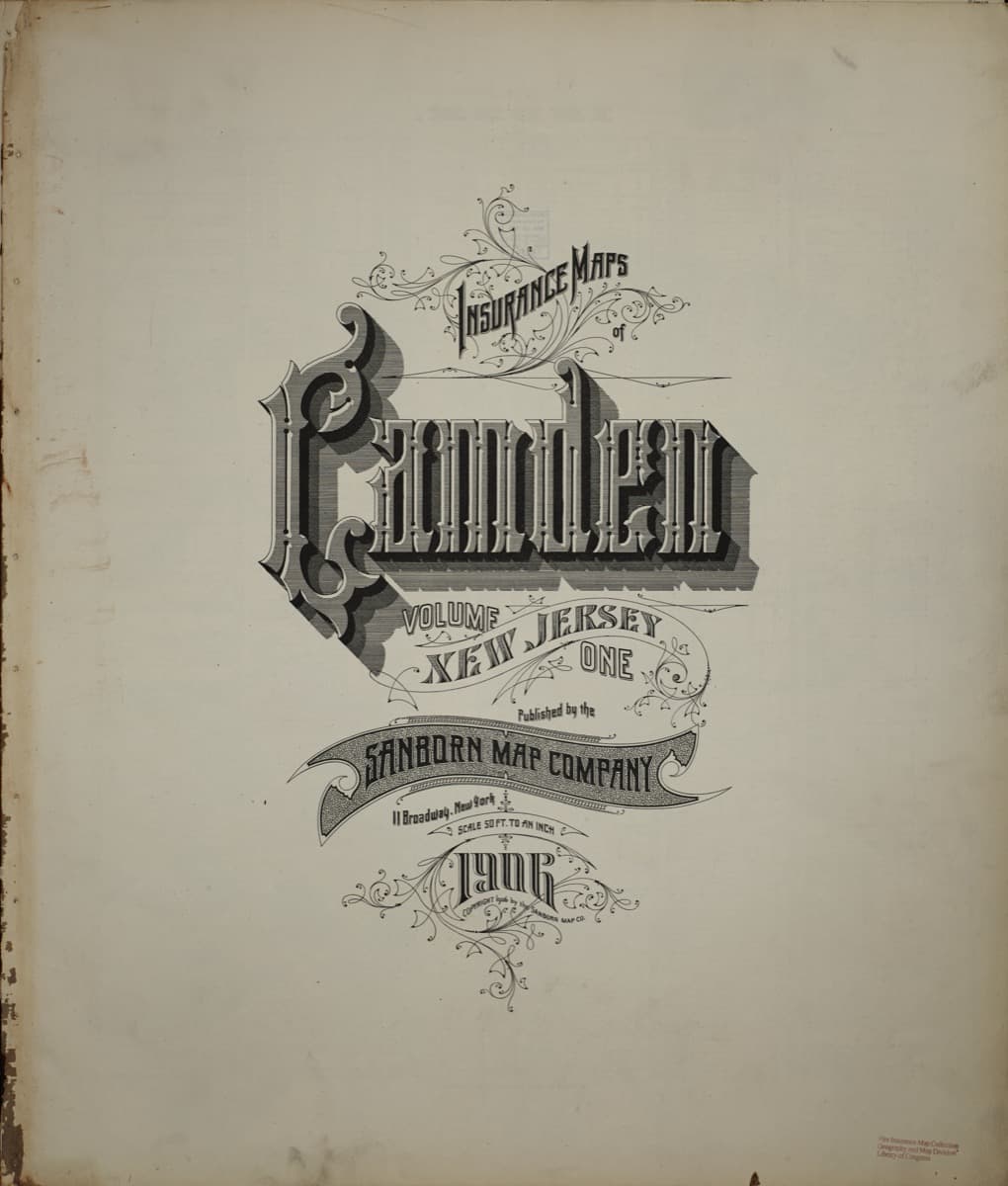 Camden, New Jersey - 1906 Sanborn Map