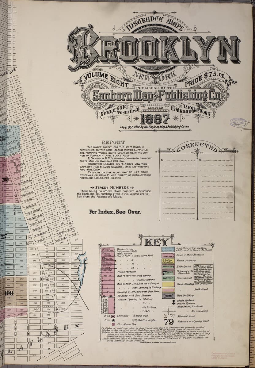 Brooklyn, New York - 1887 Sanborn Map