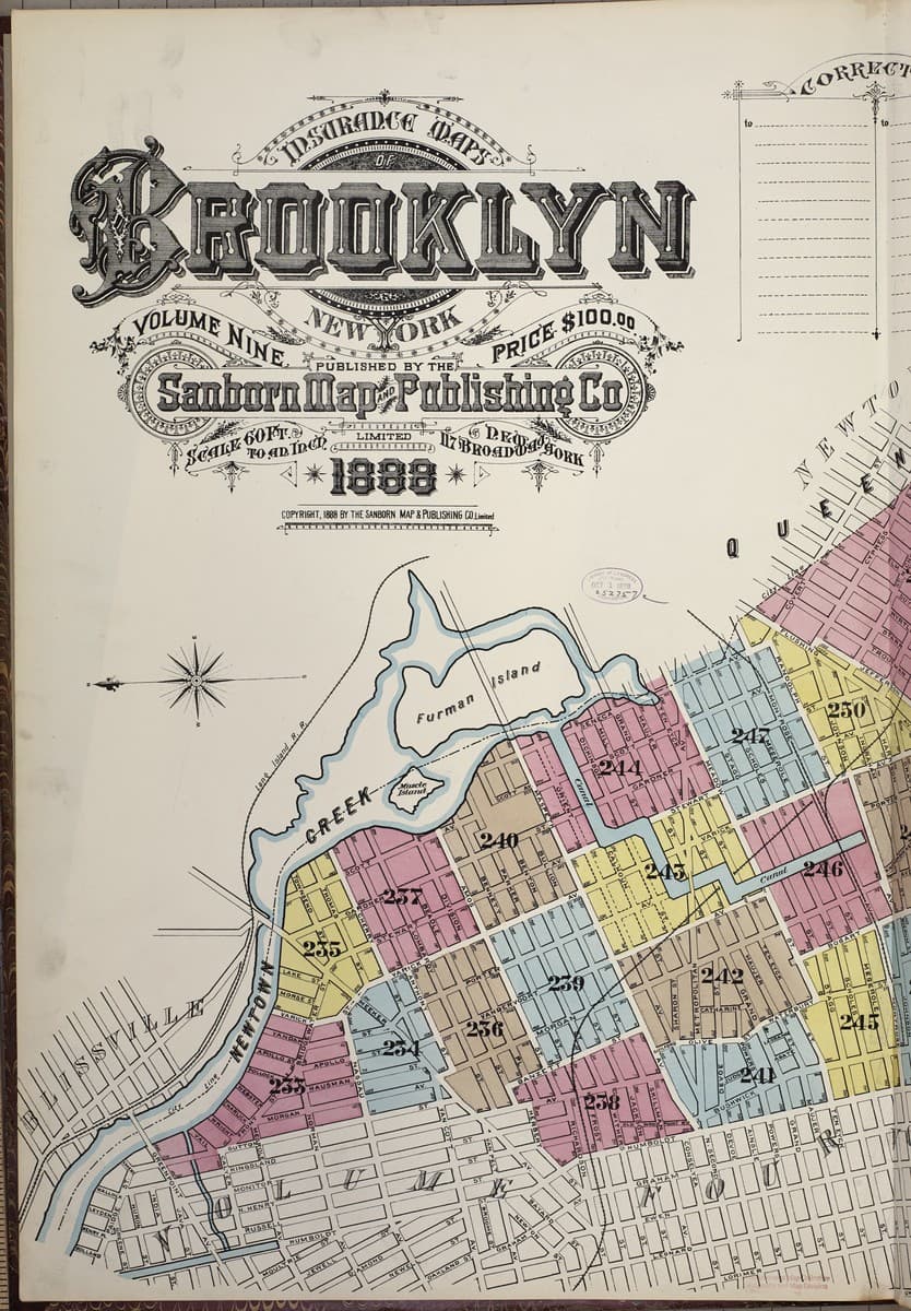 Brooklyn, New York - 1888 Sanborn Map