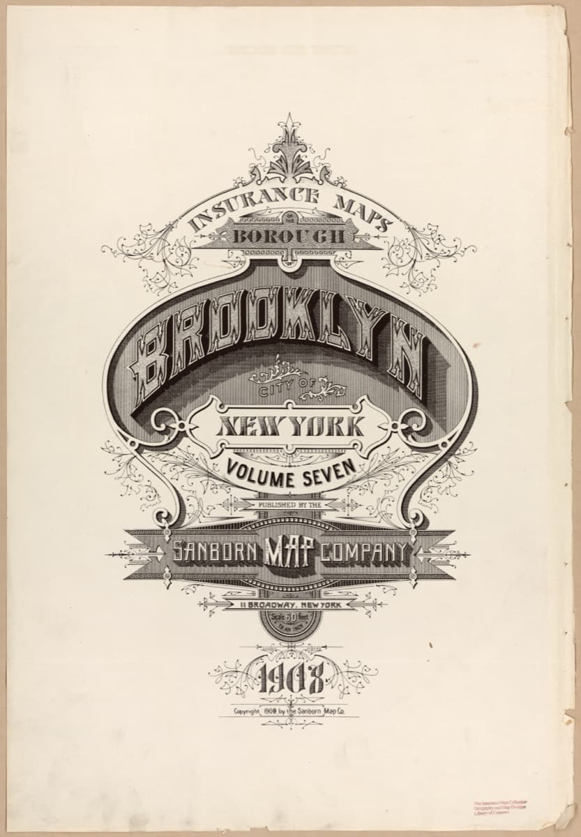 Brooklyn, New York - 1908 Sanborn Map