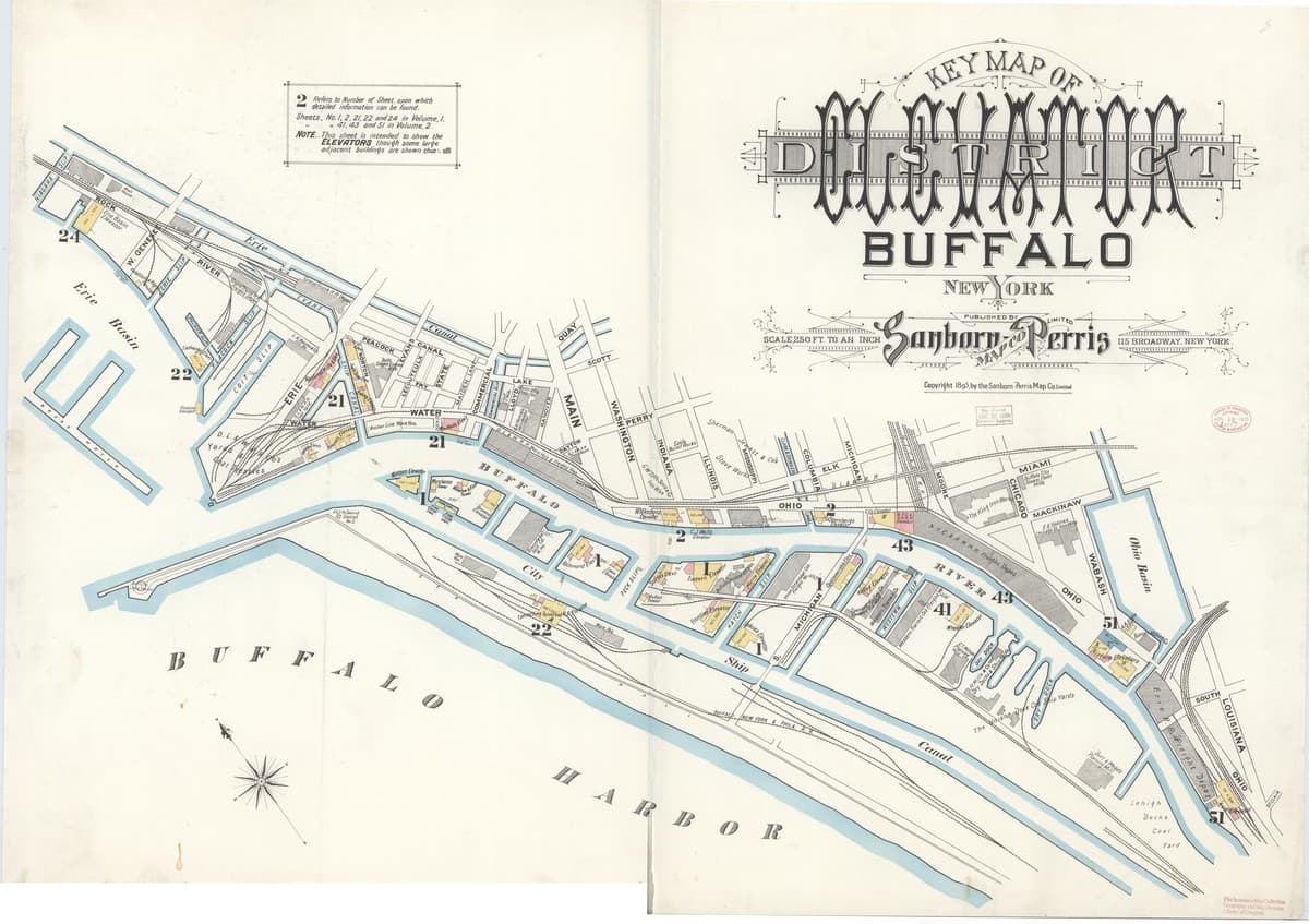 Buffalo, New York - 1895 Sanborn Map