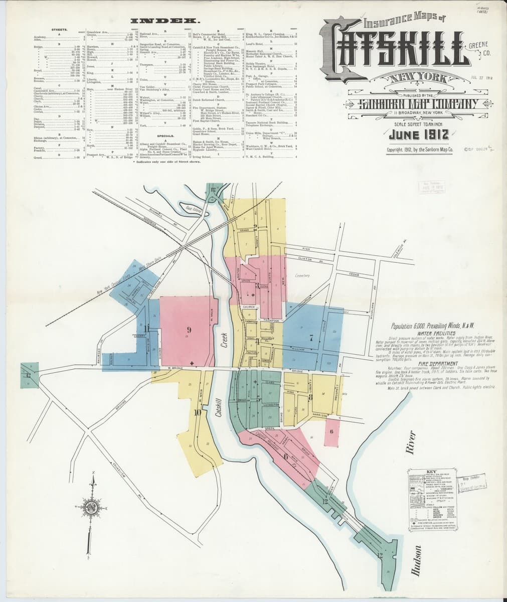 Catskill, New York - 1912 Sanborn Map