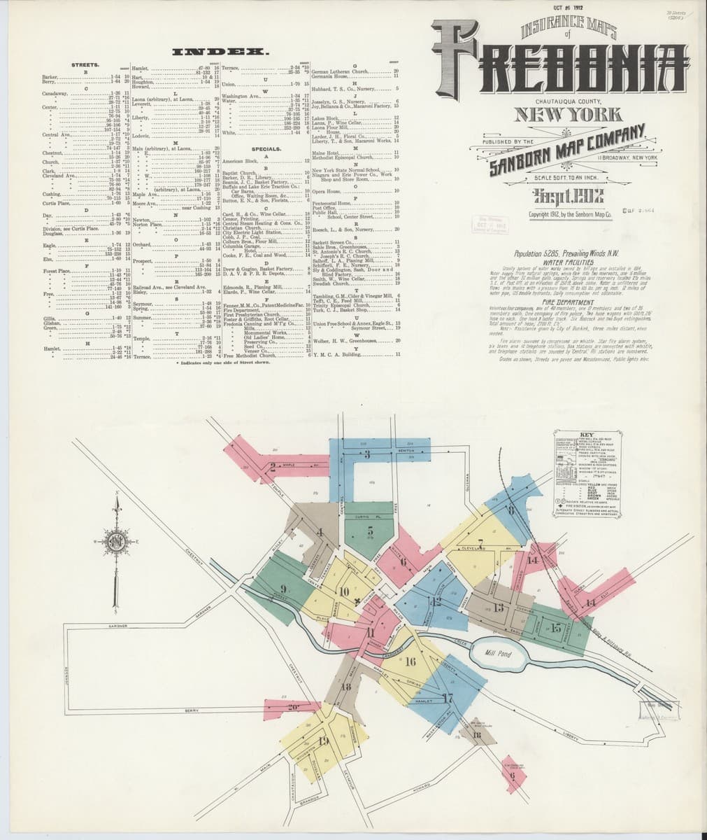 Fredonia, New York - 1902 Sanborn Map