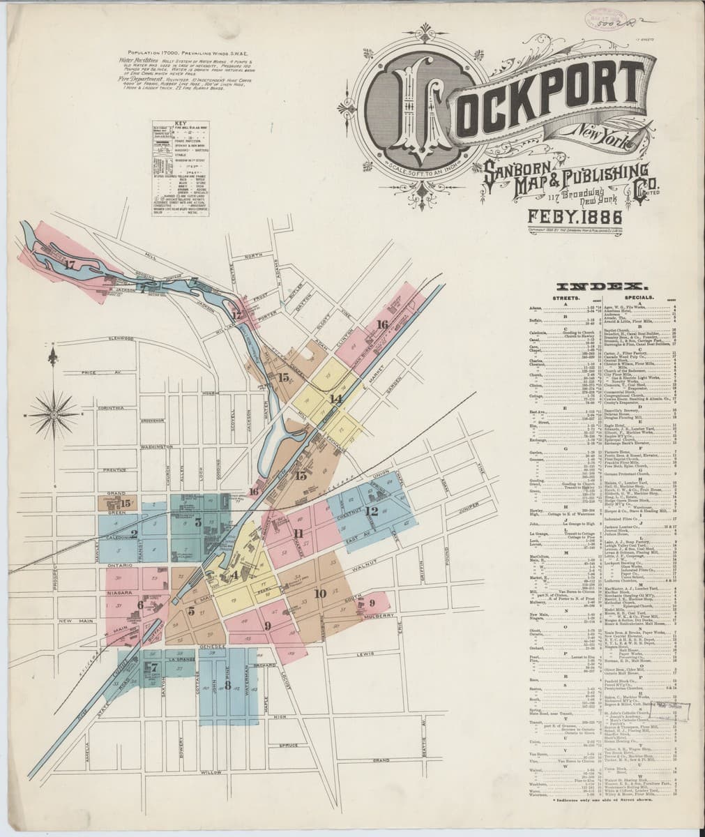 Lockport, New York - 1886 Sanborn Map