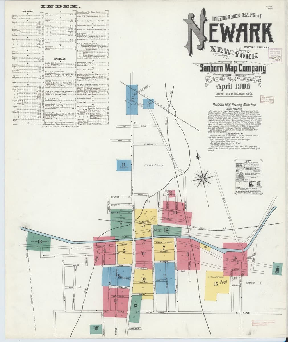 Newark, New York - 1906 Sanborn Map