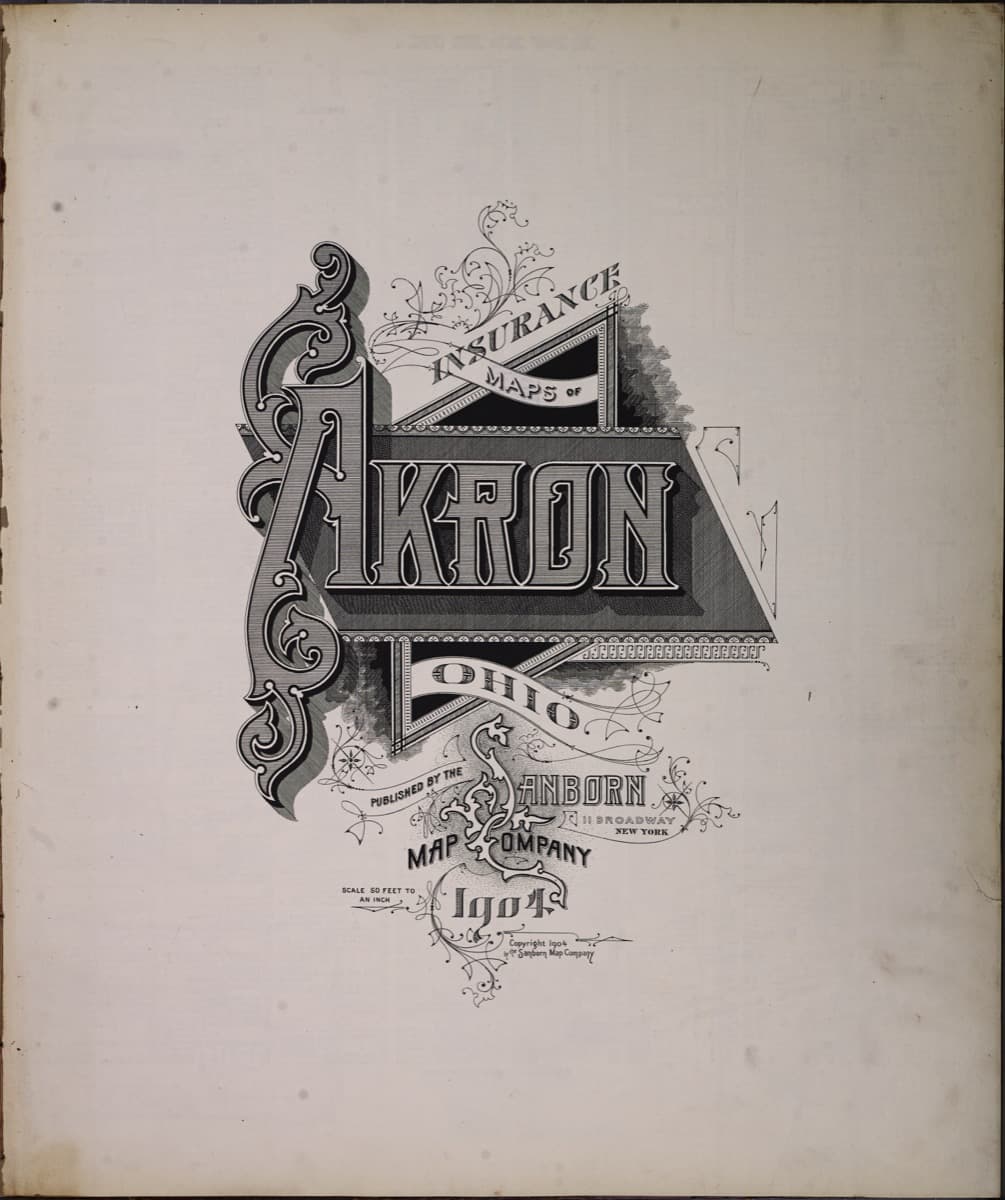 Akron, Ohio - 1904 Sanborn Map