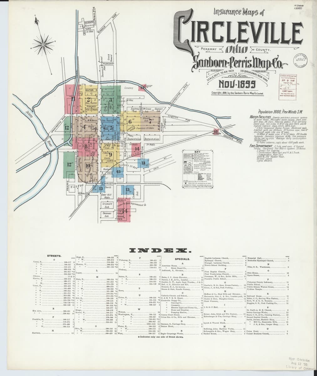 Circleville, Ohio - 1899 Sanborn Map