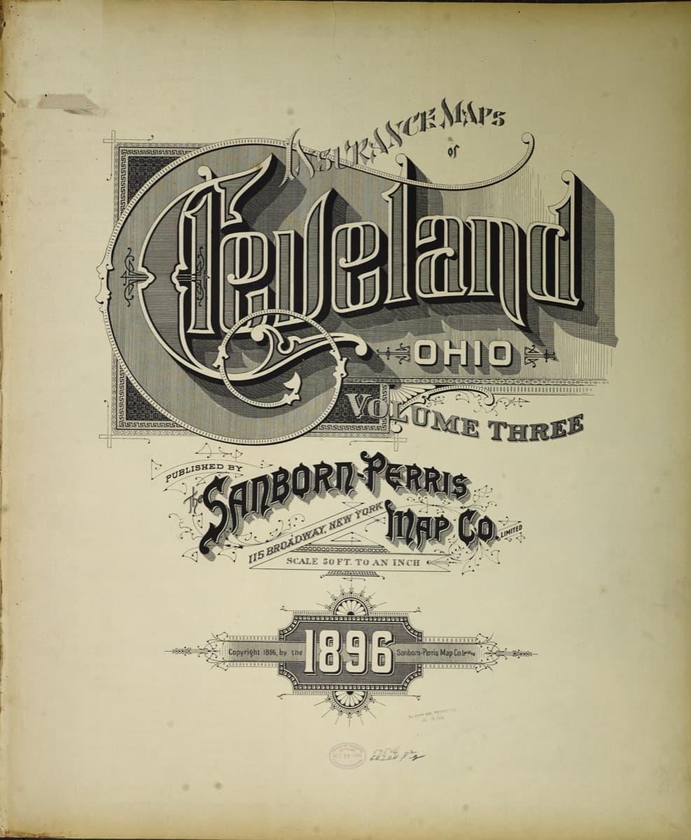 Cleveland, Ohio - 1896 Sanborn Map