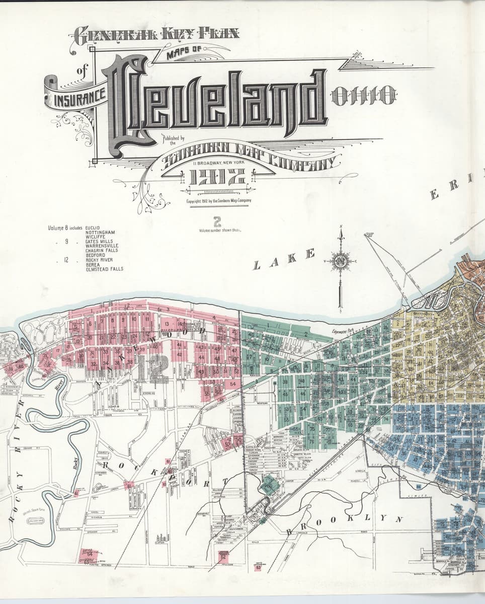 Cleveland, Ohio - 1912 Sanborn Map