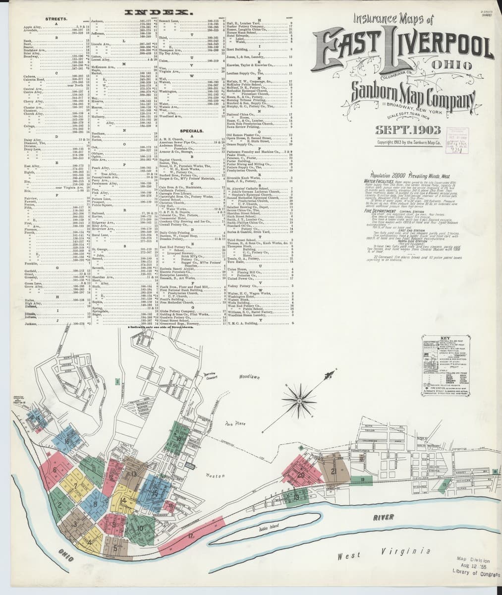 East Liverpool, Ohio - 1903 Sanborn Map