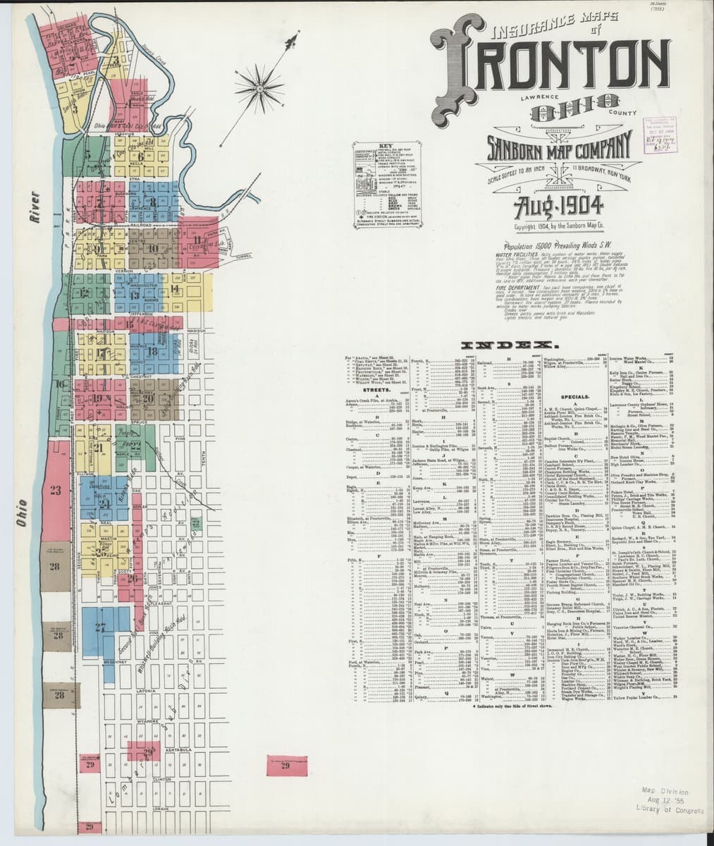 Ironton, Ohio - 1904 Sanborn Map