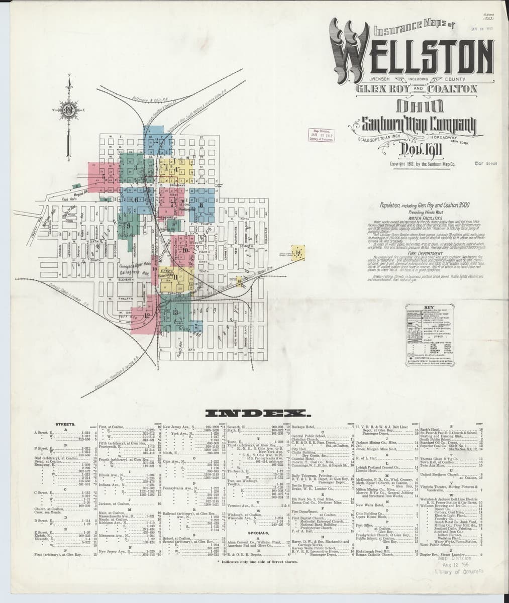 Wellston, Ohio - 1911 Sanborn Map