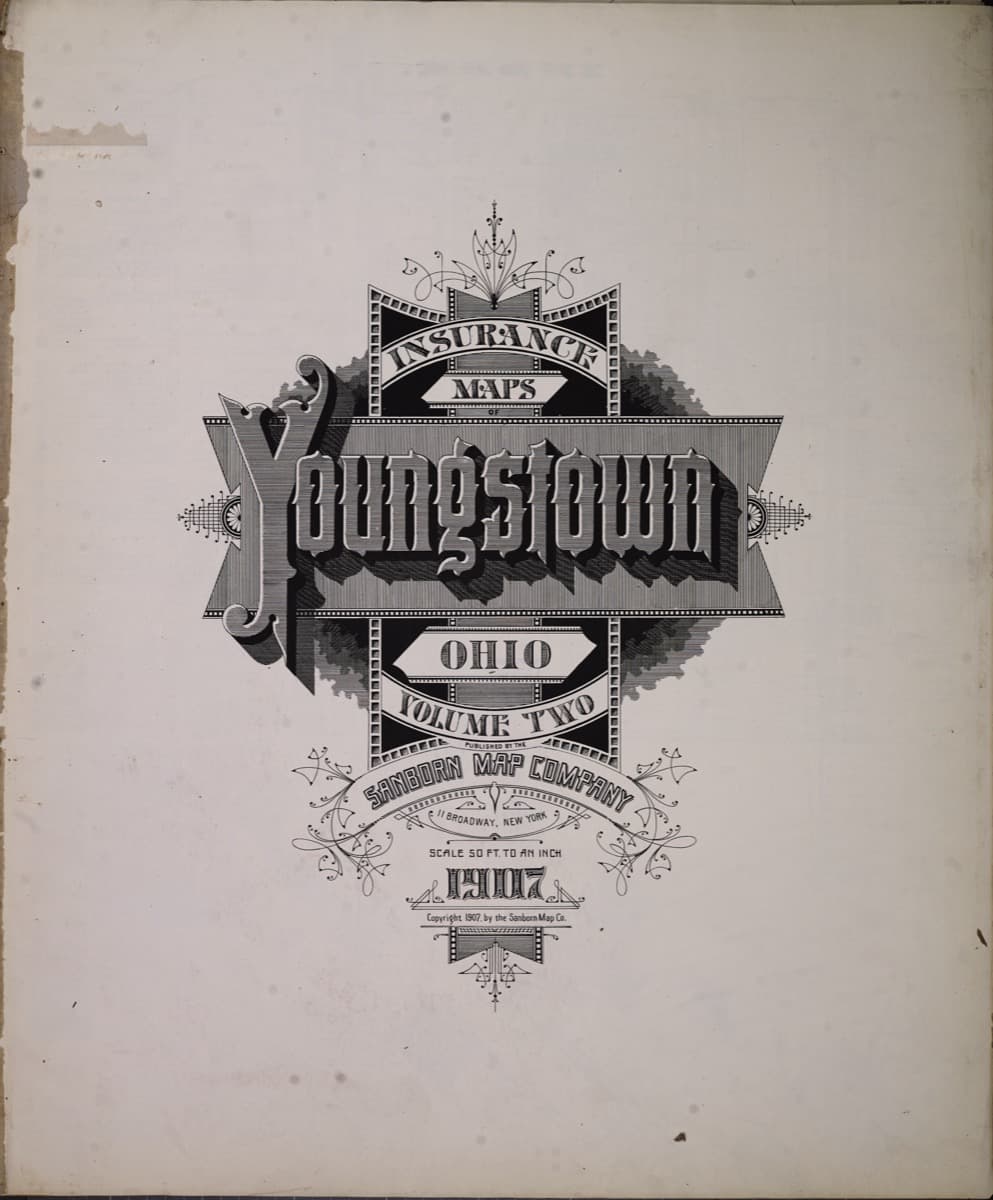 Youngstown, Ohio - 1907 Sanborn Map