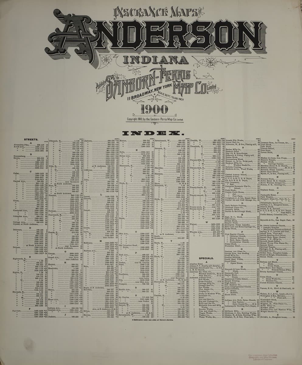 Anderson, Oregon - 1900 Sanborn Map