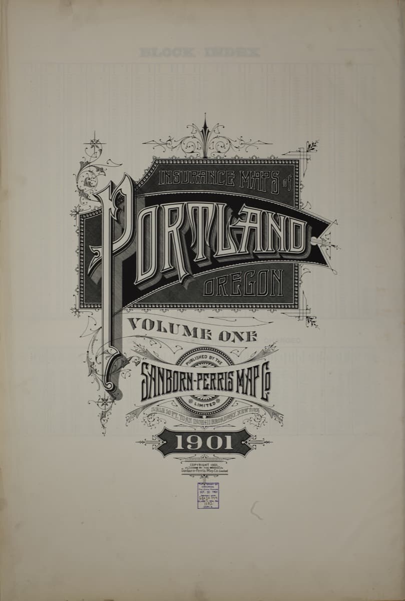 Portland, Oregon - 1901 Sanborn Map