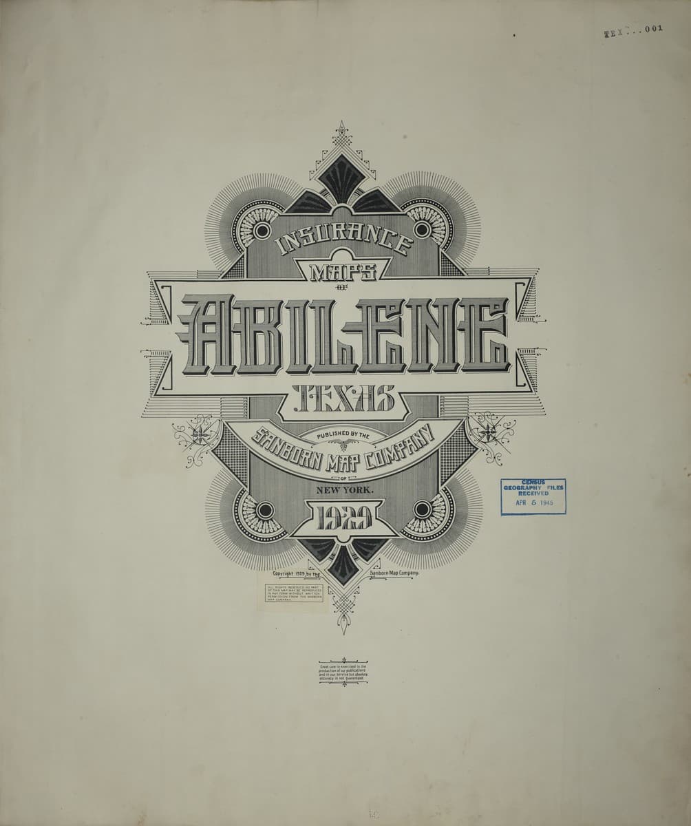 Abilene, Texas - 1929 Sanborn Map