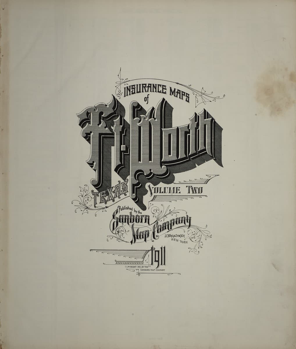 Fort Worth, Texas - 1911 Sanborn Map