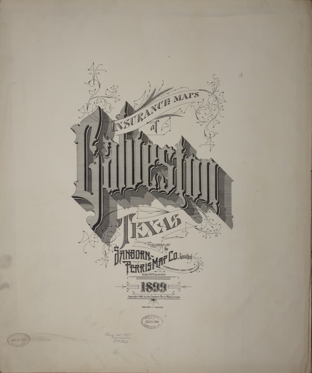 Galveston, Texas - 1899 Sanborn Map
