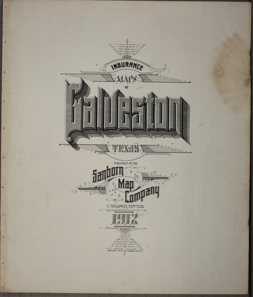 Galveston, Texas - 1912 Sanborn Map