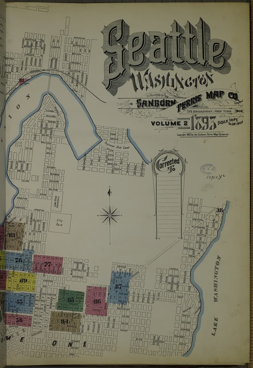 Sanborn Fire Insurance Map: Seattle, Washington (1893)