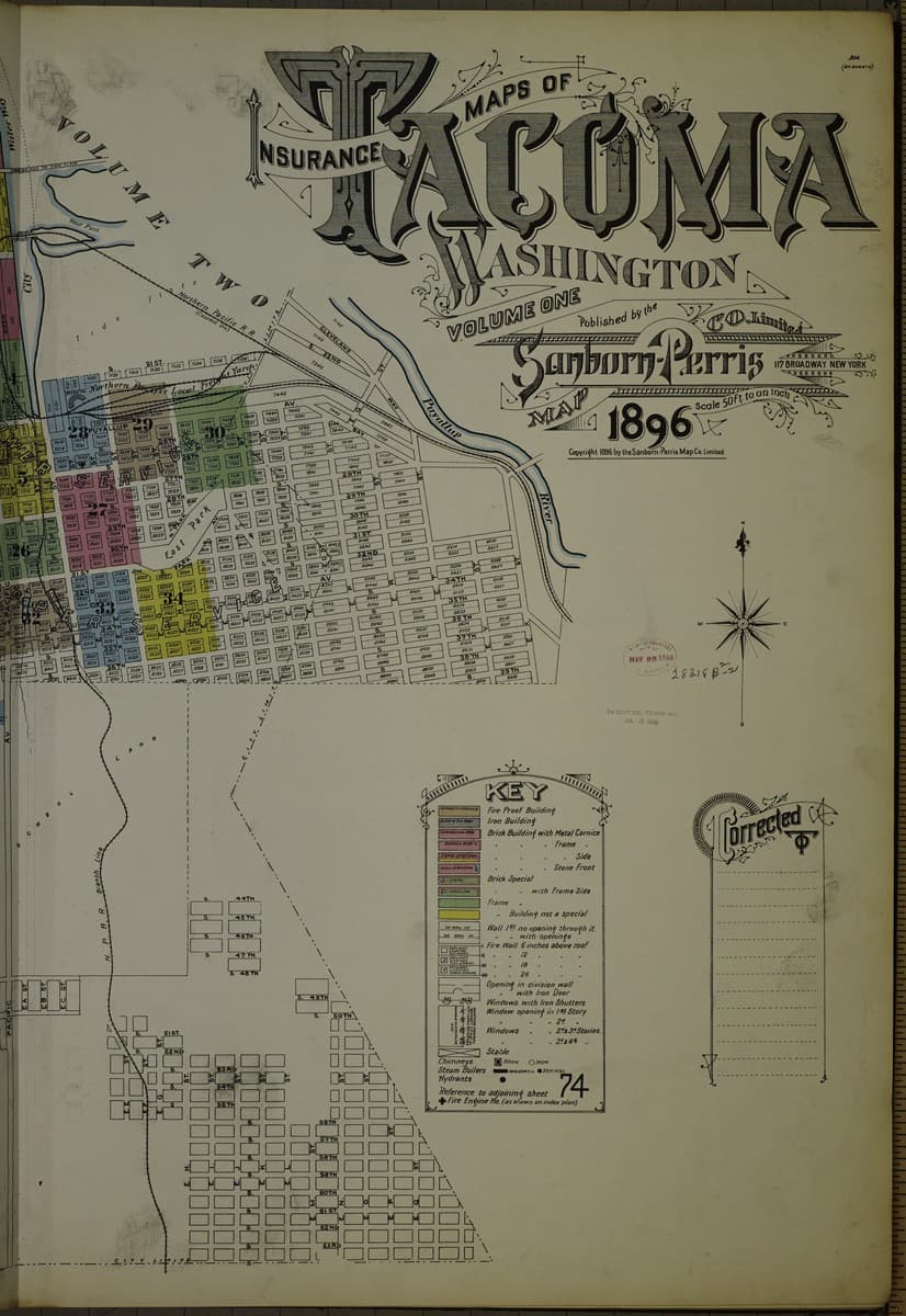 Tacoma, Washington - 1896 Sanborn Map