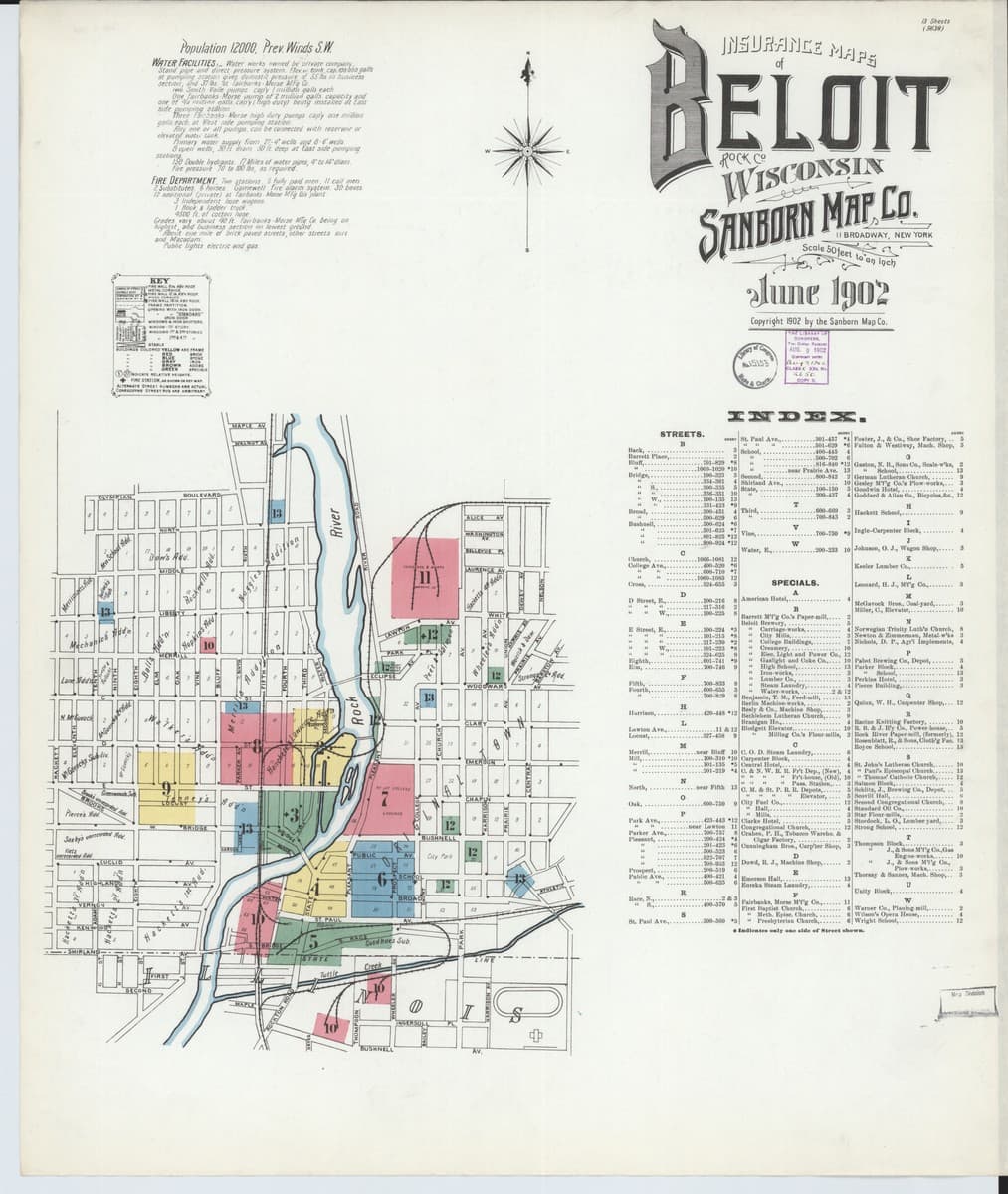 Beloit, Wisconsin - 1902 Sanborn Map
