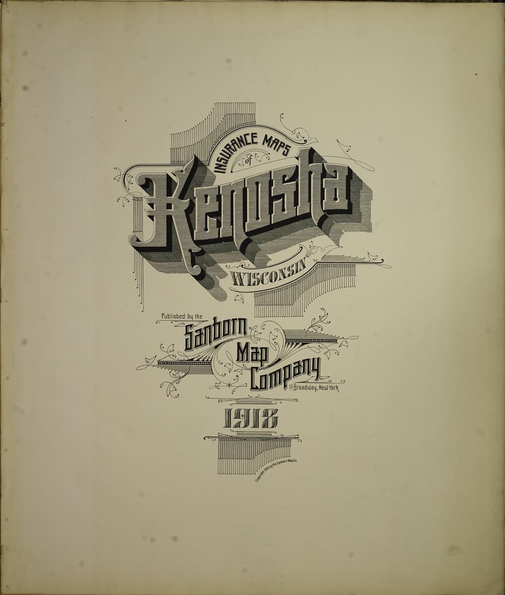 Kenosha, Wisconsin - 1918 Sanborn Map