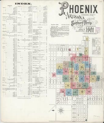 Sanborn Fire Insurance Map: Phoenix (1901)