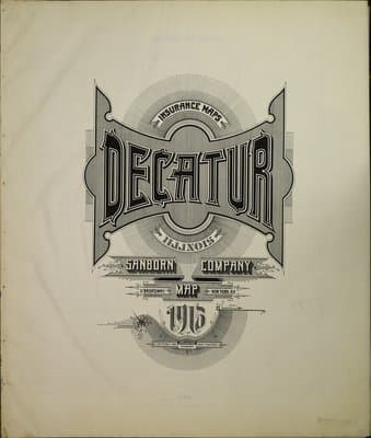 Sanborn Fire Insurance Map: Decatur (1915)