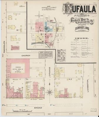 Sanborn Fire Insurance Map: Eufaula, Alabama (1885)