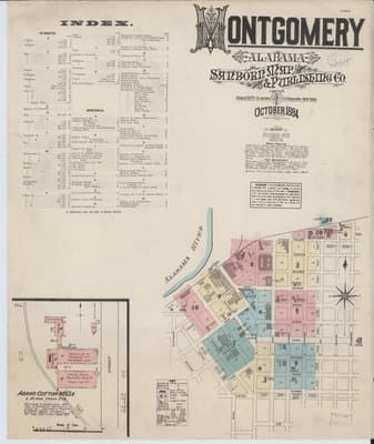 Sanborn Fire Insurance Map: Montgomery, Alabama (1884)