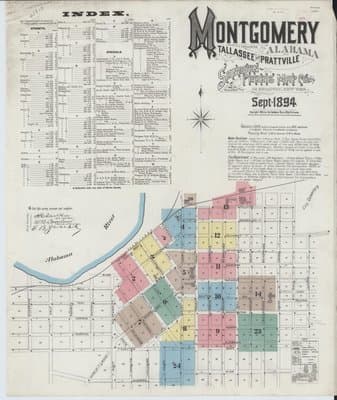 Sanborn Fire Insurance Map: Montgomery, Alabama (1894)