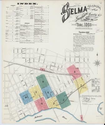 Sanborn Fire Insurance Map: Selma, Alabama (1893)